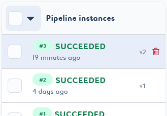 pipeline deletion instance single