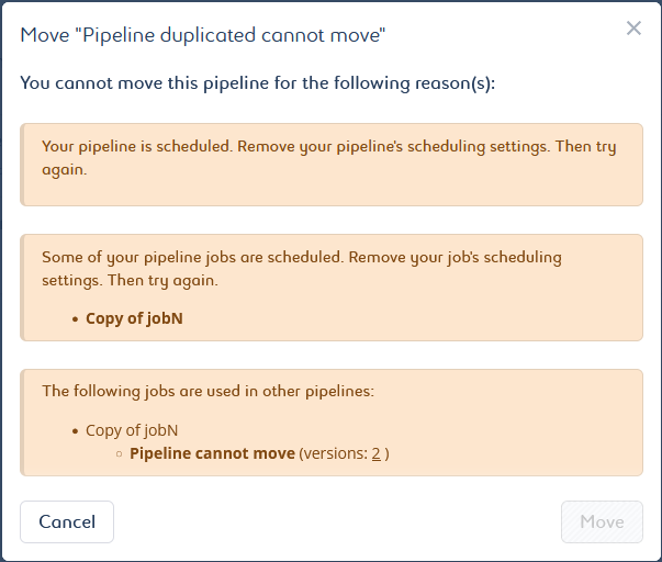 pipeline move to error panel